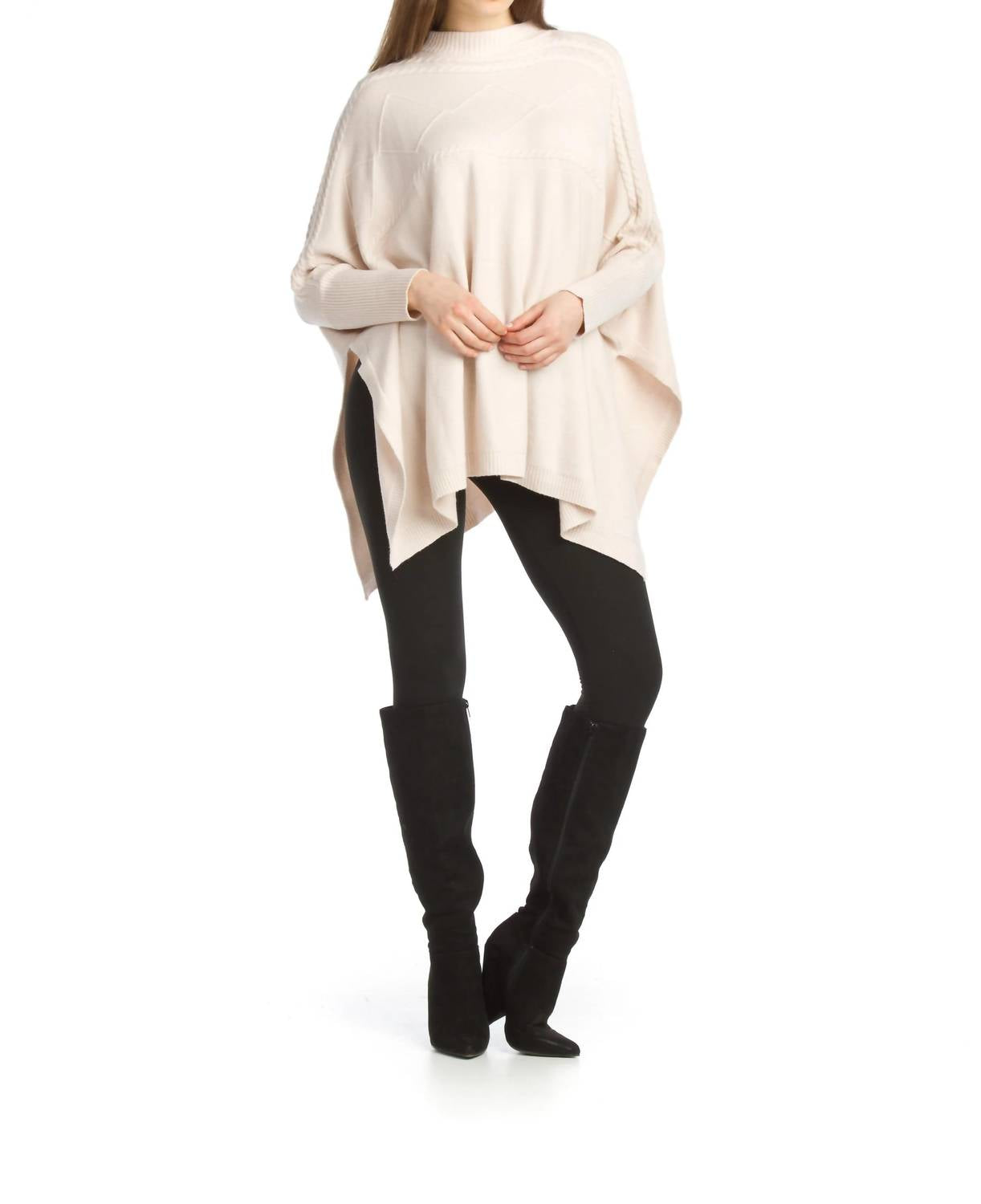 Papillon - Soft Stretchy Poncho Sweater