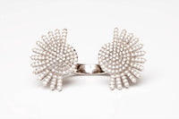 Avenue Chic - Women's Half Sunburst Cuff Ring