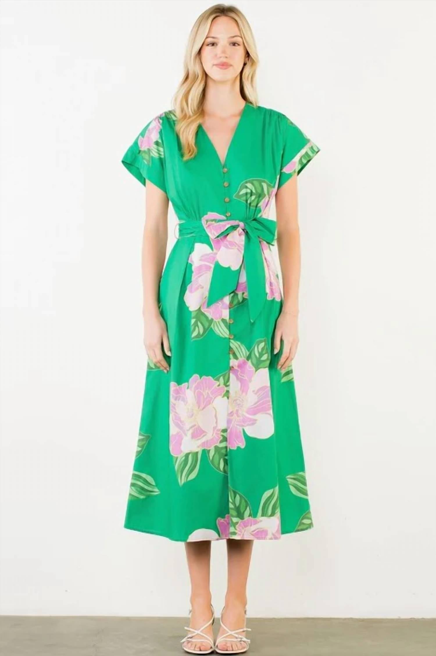 Thml - Bella Printed Midi Dress