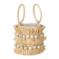 BTB Los Angeles Women's Tiki Bucket Bag in natural - women's bag - detail view