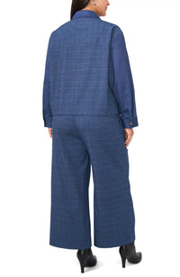 Vince Camuto - Checkered Wide-leg Pants