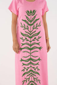 Emily McCarthy Cornelia Dress in rose 1 - women's dress - detail view