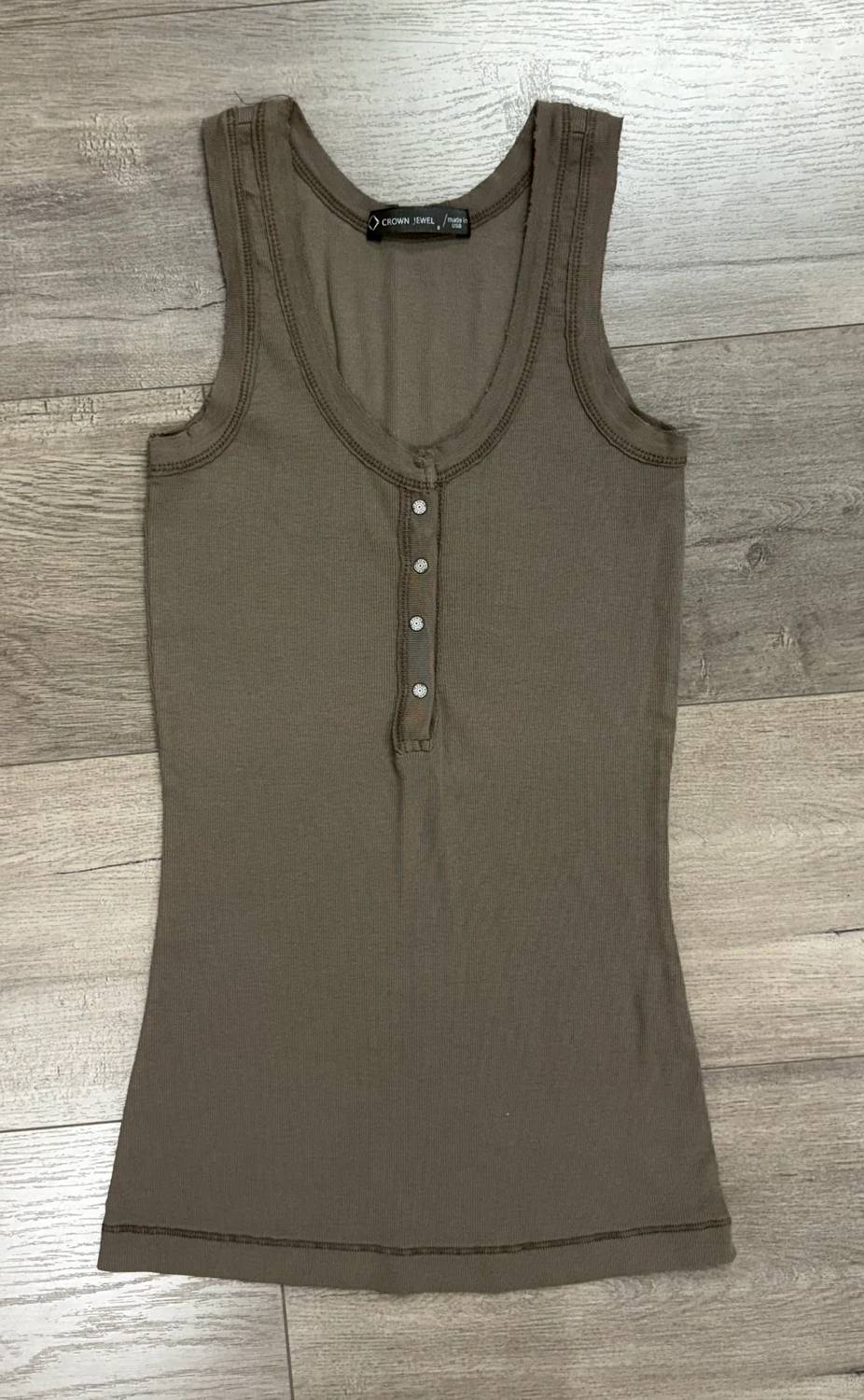 Crown Jewel - Hollywood Henley Tank Top
