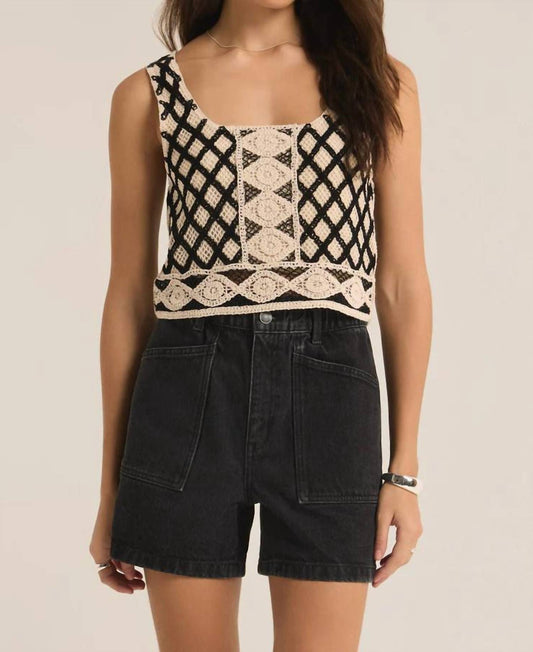 Z Supply - CALLE CROCHET CROPPED TANK