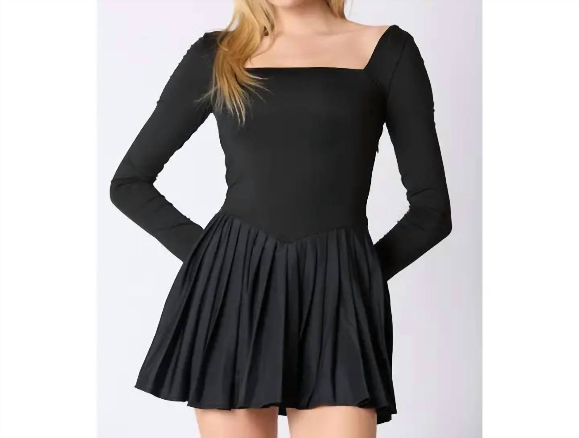 Peach Love - Pleated Romper Skirt