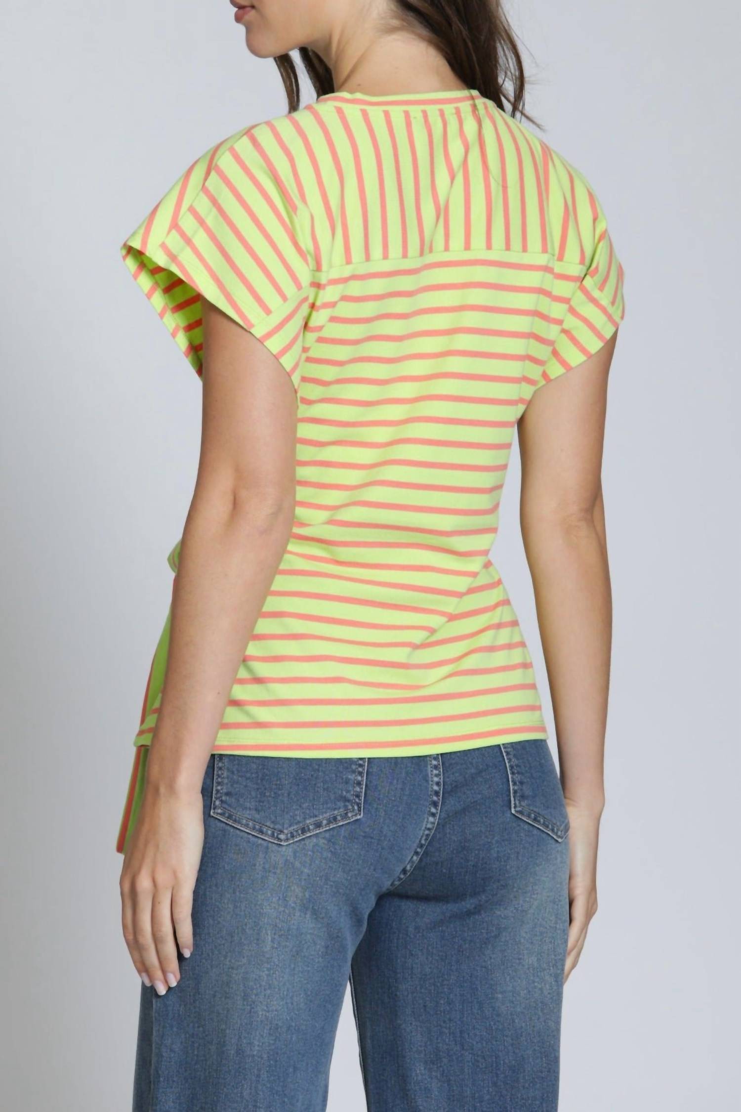 Apny - Cinched Waist Tee Top