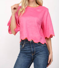 Fate - Scalloped Top