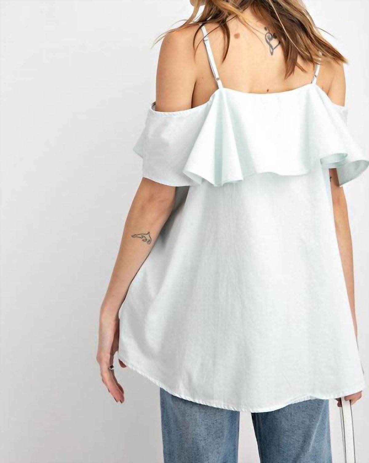 Easel - Bow Off-the-shoulder Top