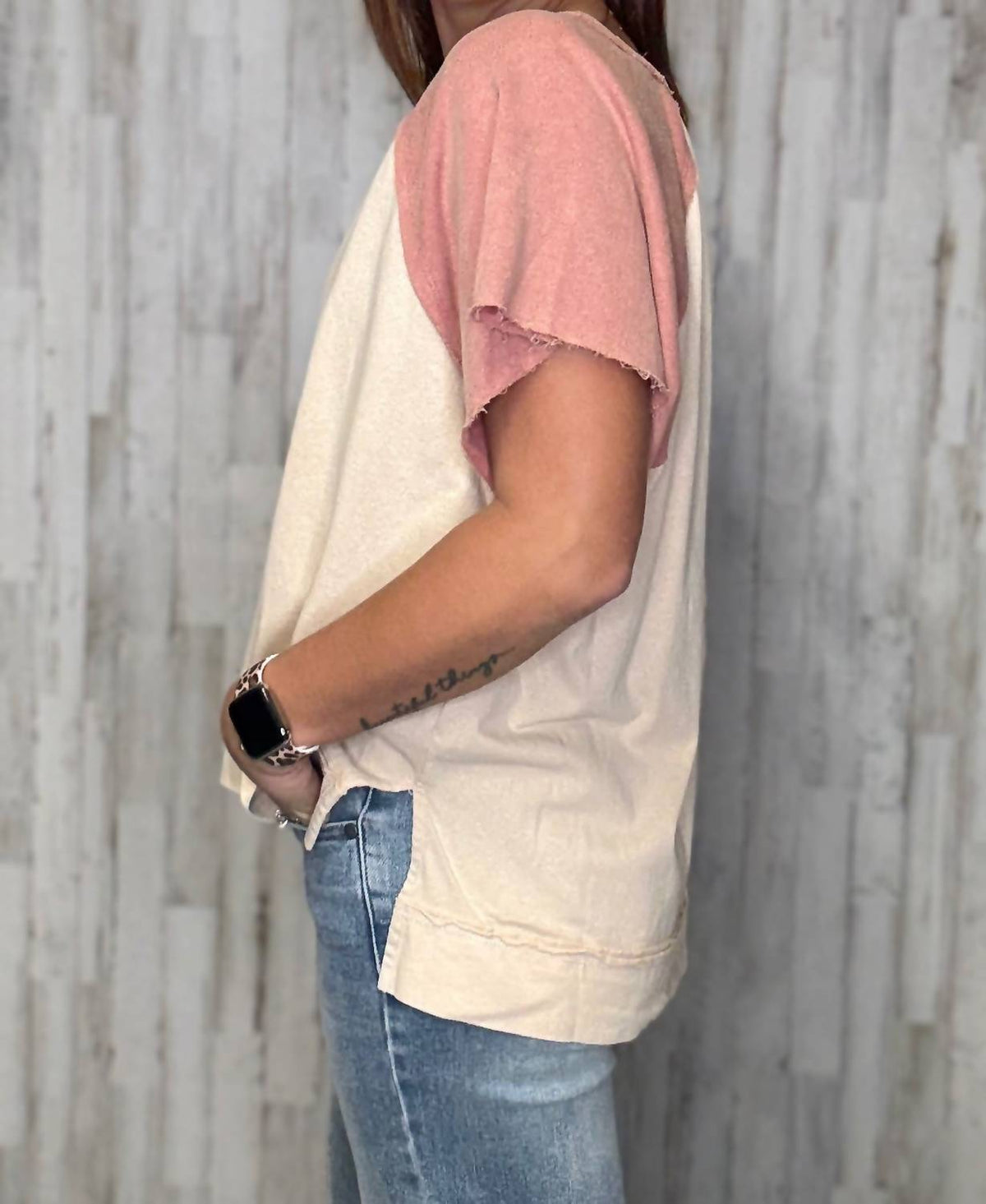 Easel - Brynn Color Block Top