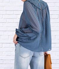 Easel - Dawn Chiffon Blouse