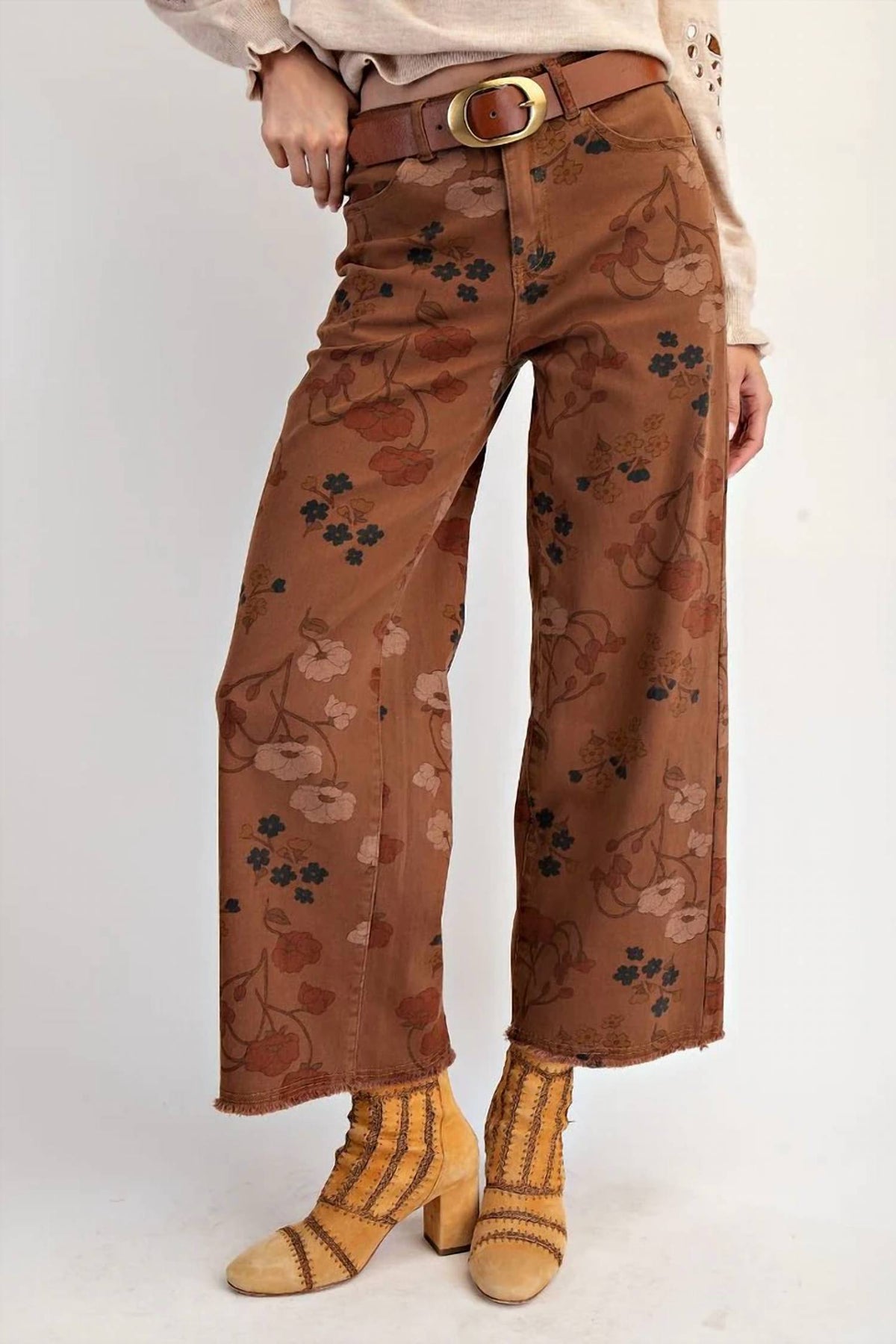 Easel - Flora Twill Pants