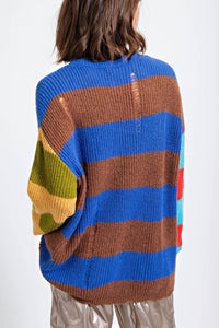 Easel - Journey Color Blocked Sweater
