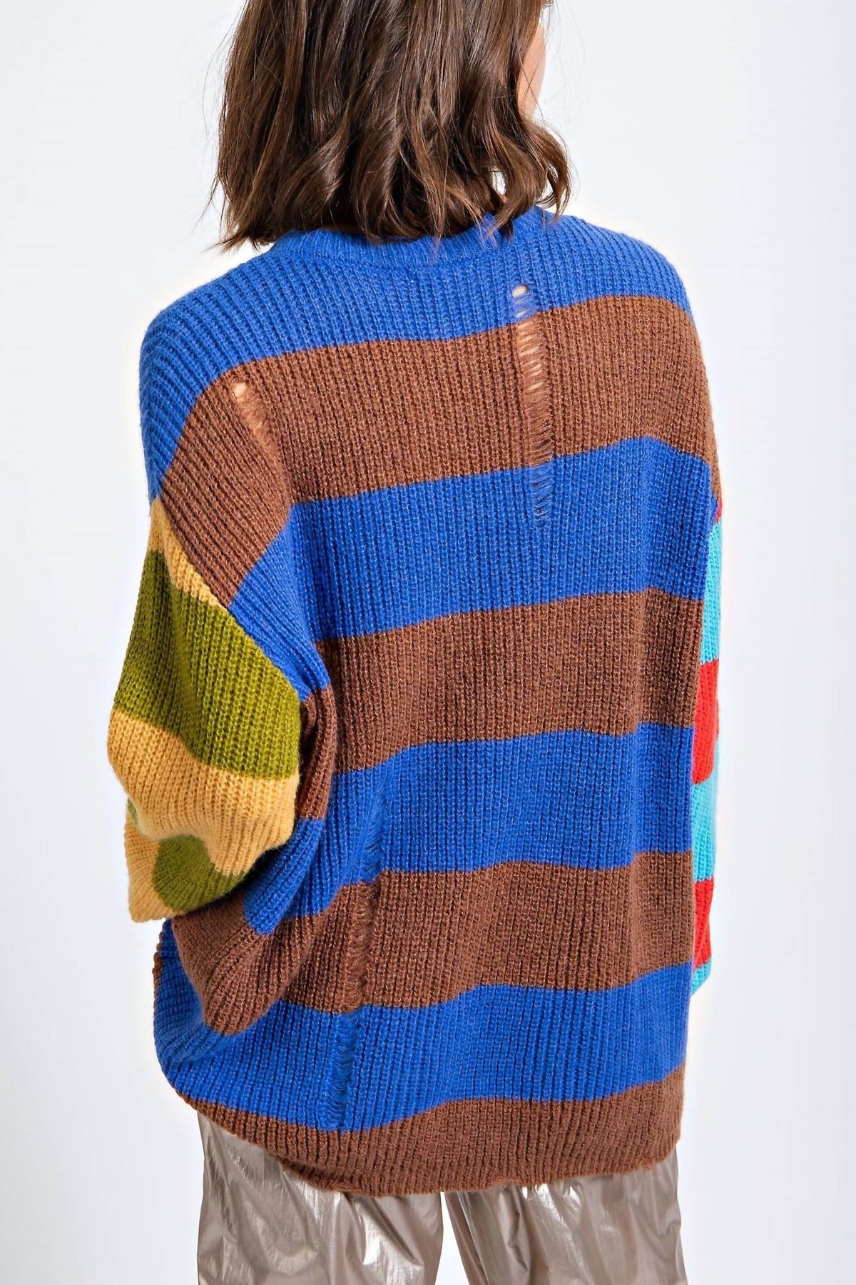 Easel - Journey Color Blocked Sweater