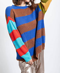 Easel - Journey Color Blocked Sweater
