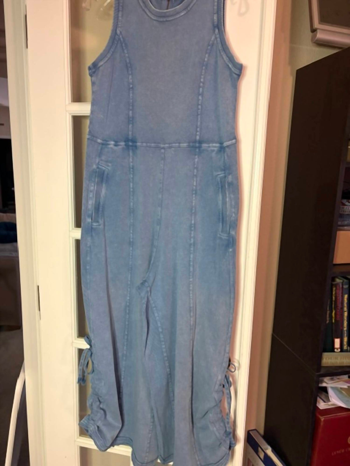 Easel - Washed Wide Leg Jumpsuit