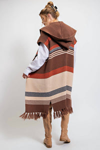 Easel - Knitted Sweater Kimono