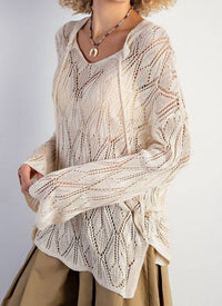 Easel - Leaf Whisper Knot Top