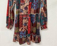Easel - Women's Long Sleeve Patch Mini Dress
