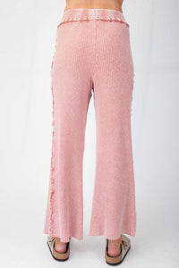 Easel - Mineral Washed Ribbed Pants - clothing - cotton - pants