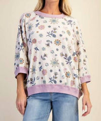 Easel - Oversized Waffle Knit Top