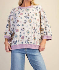 Easel - Oversized Waffle Knit Top