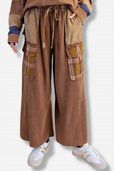 Easel - Thermal Knit Patch Pocket Pant