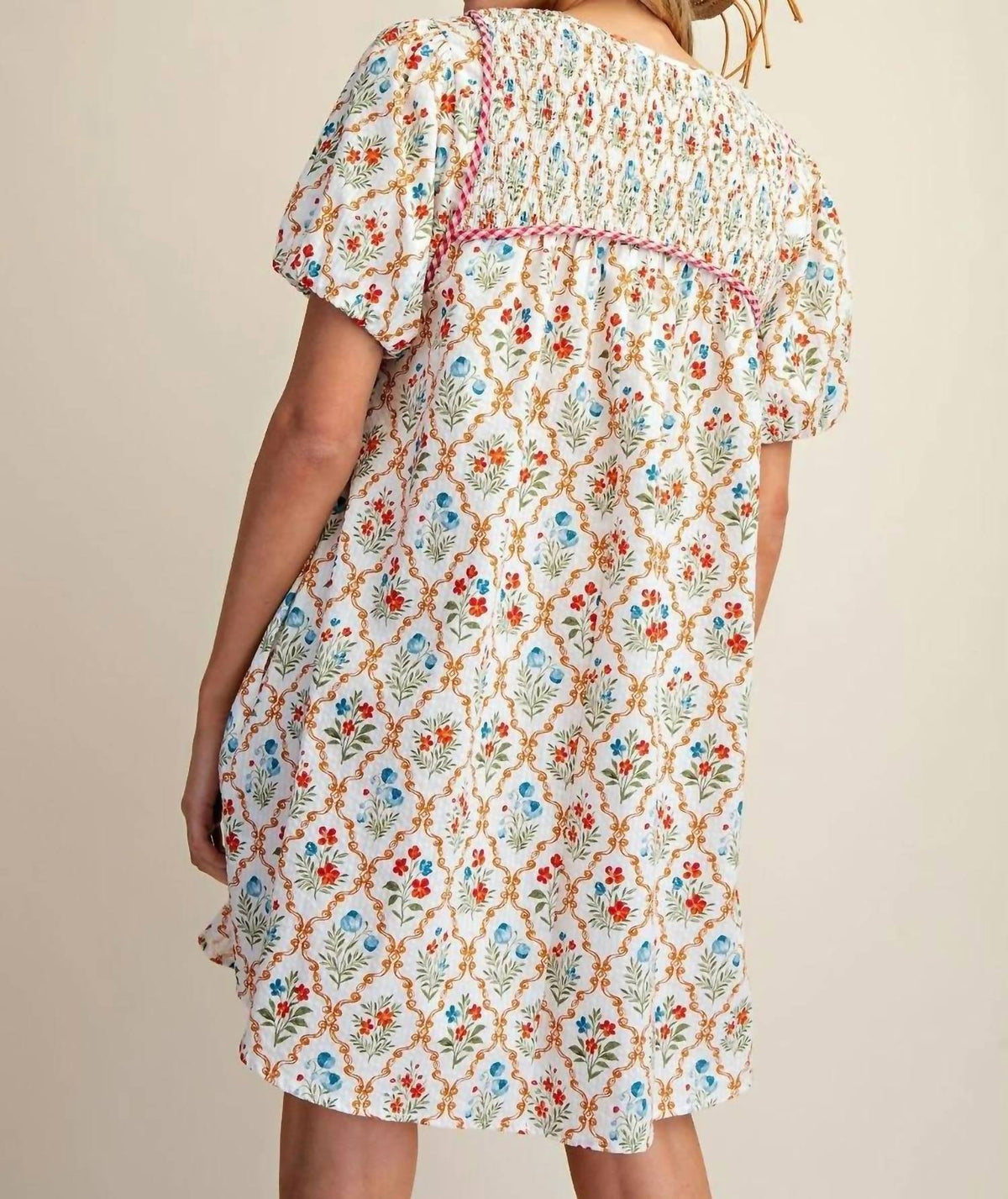 Easel - Tiny Flowers Mini Dress