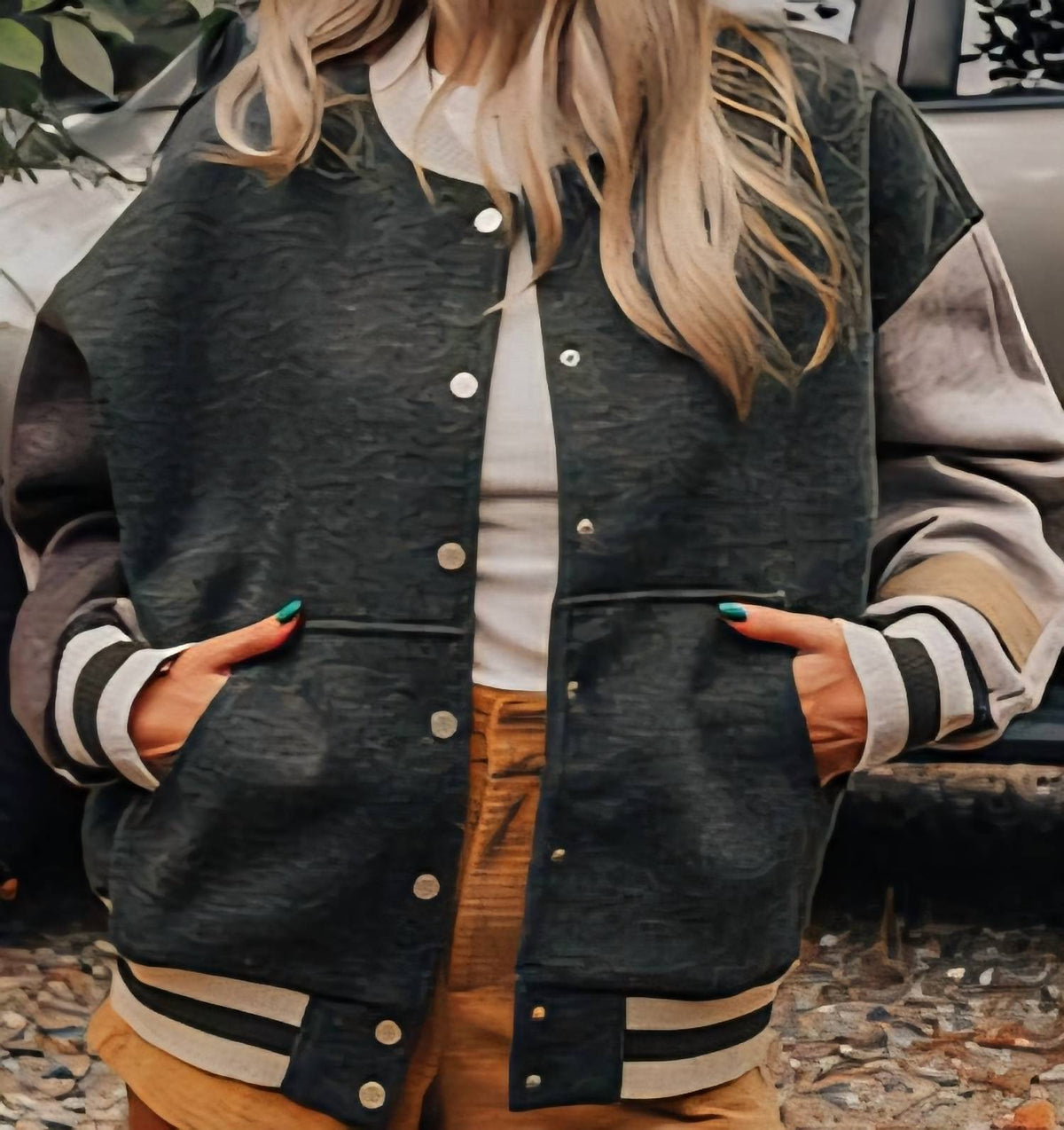 Easel - Varsity Style Bomber Jacket