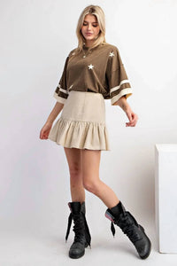 Easel - Washed Twill Skirt
