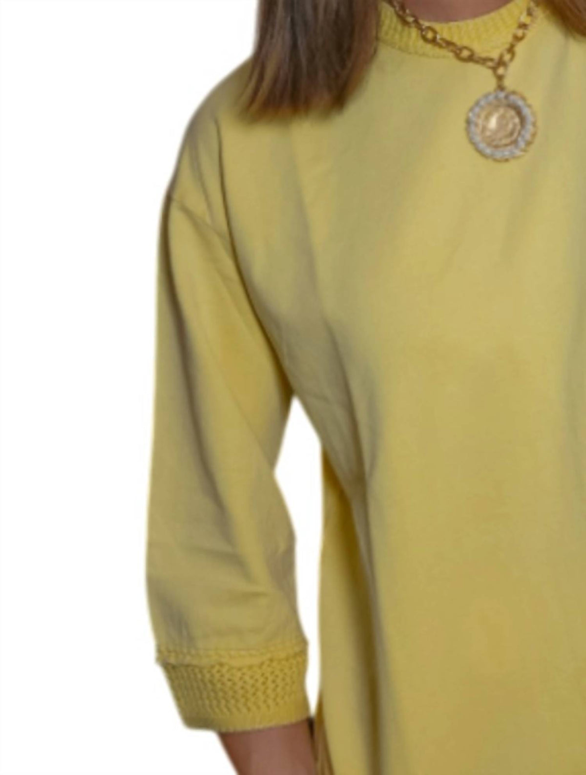 Easel - Women's Mineral Washed Boxy Pullover Top