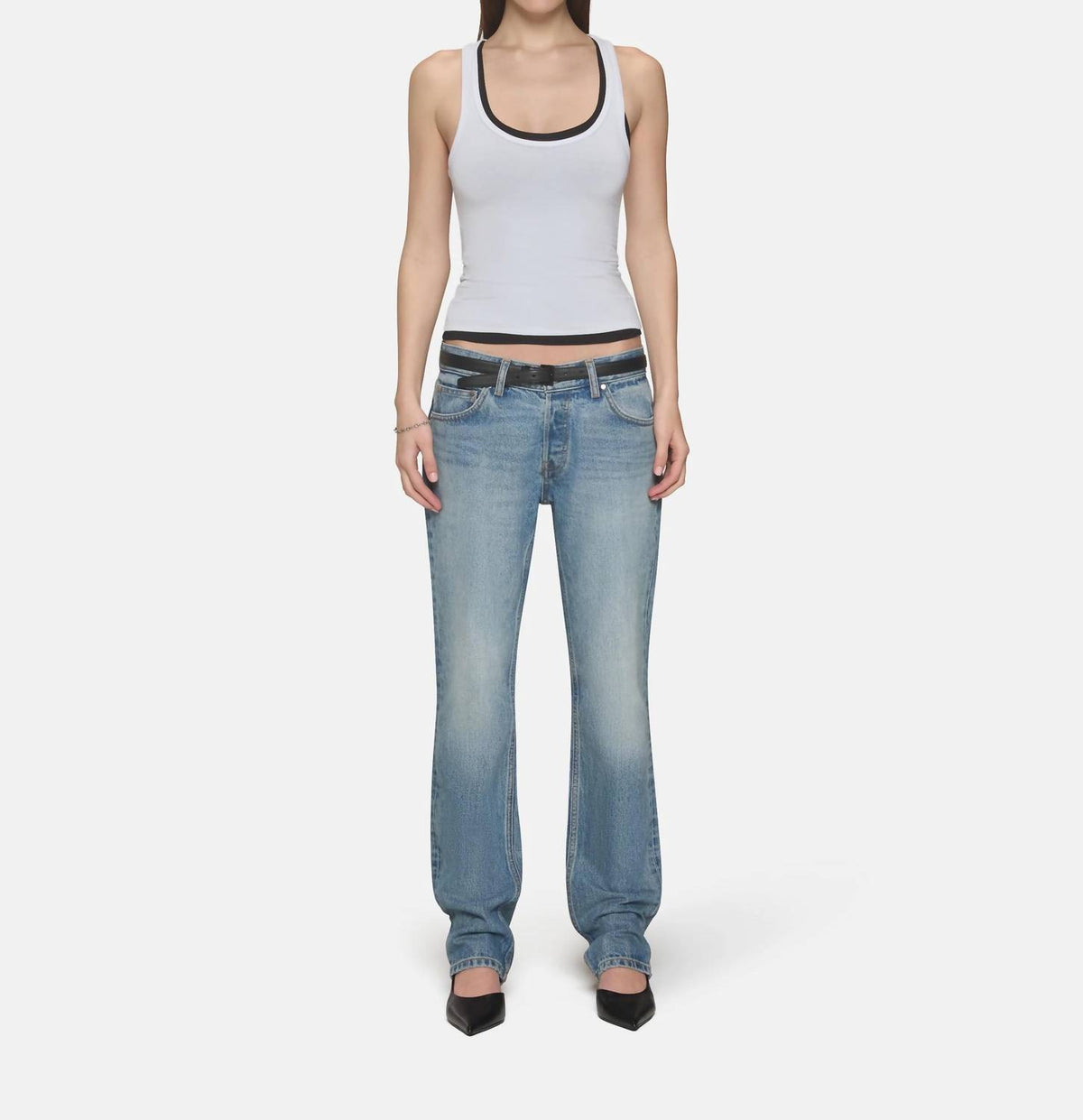 Eb Denim - Low Rise Straight Jeans