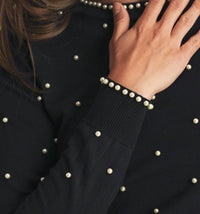 Eb Luxe - Pearl Embellished Sweater