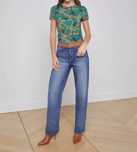 L'Agence - Ressi Tee Shirt - Horse And Chains