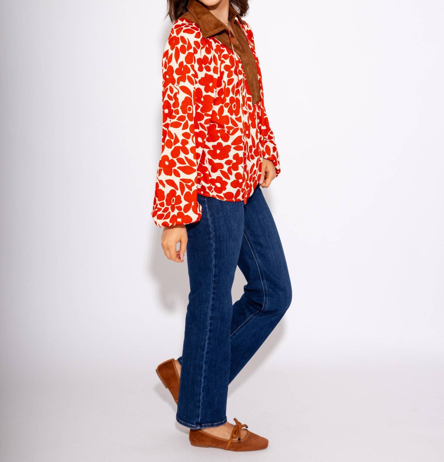 Thml - Elegant Bloom Long Sleeve Top