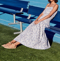 Sundry - Ditsy Smocked Maxi Dress