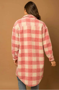 Gilli - Buffalo Plaid Sherpa Shacket