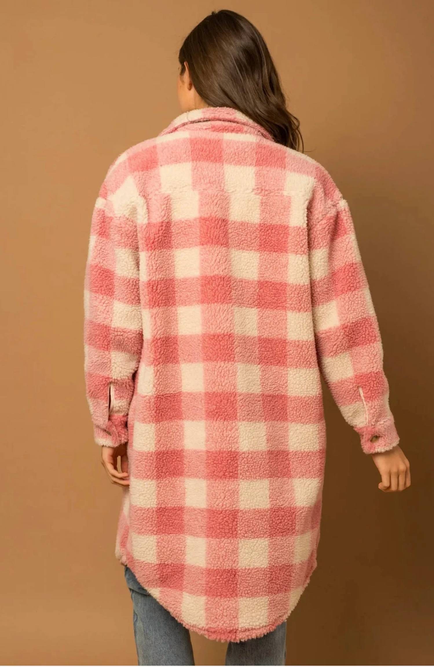 Gilli - Buffalo Plaid Sherpa Shacket