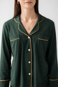 Salua - Luxury Brushed Pajama Set Long Sleeve And Shorts