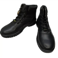 Rhino Men's Tactical Safety Leather Work Boots in black - men's boots