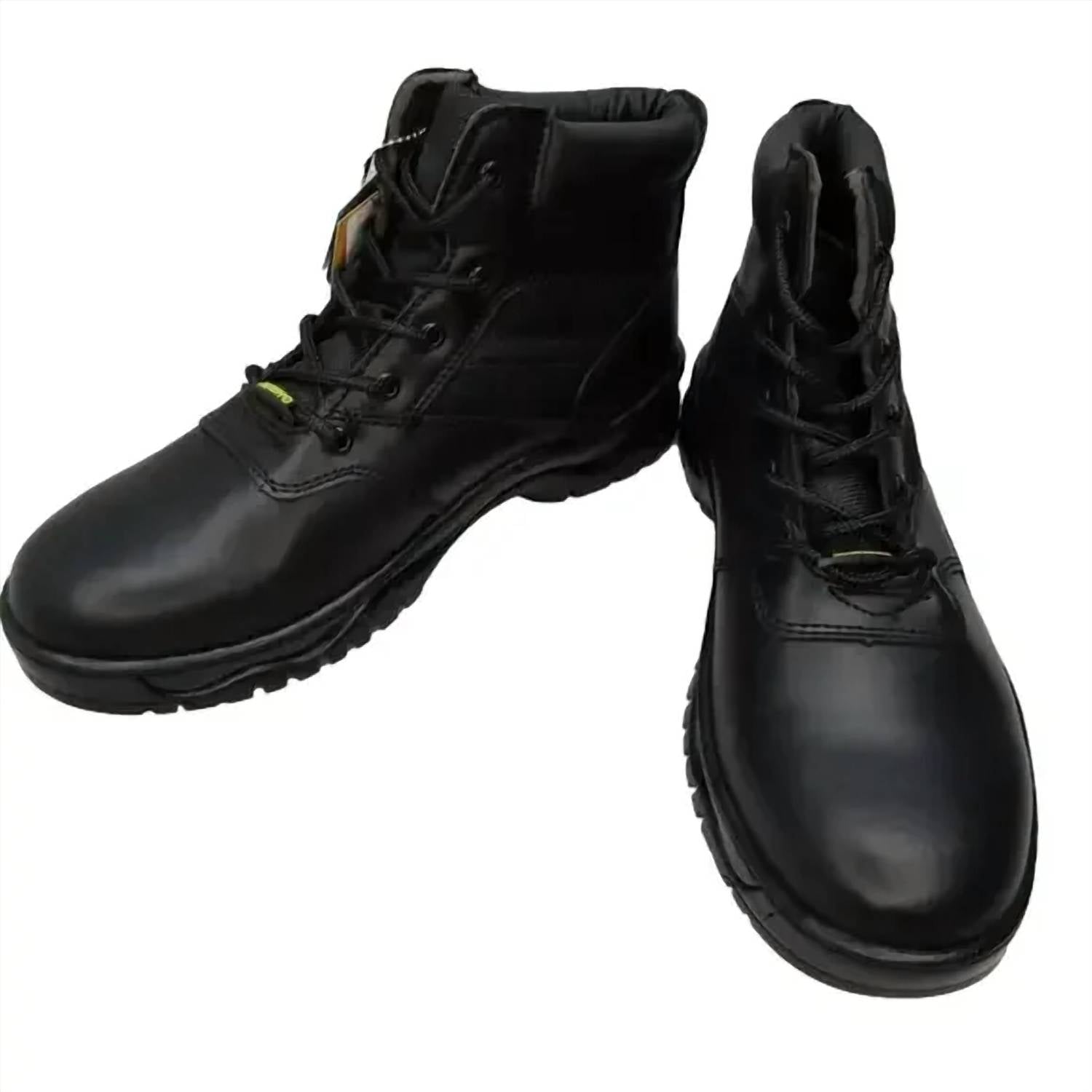 Rhino Men's Tactical Safety Leather Work Boots in black - men's boots