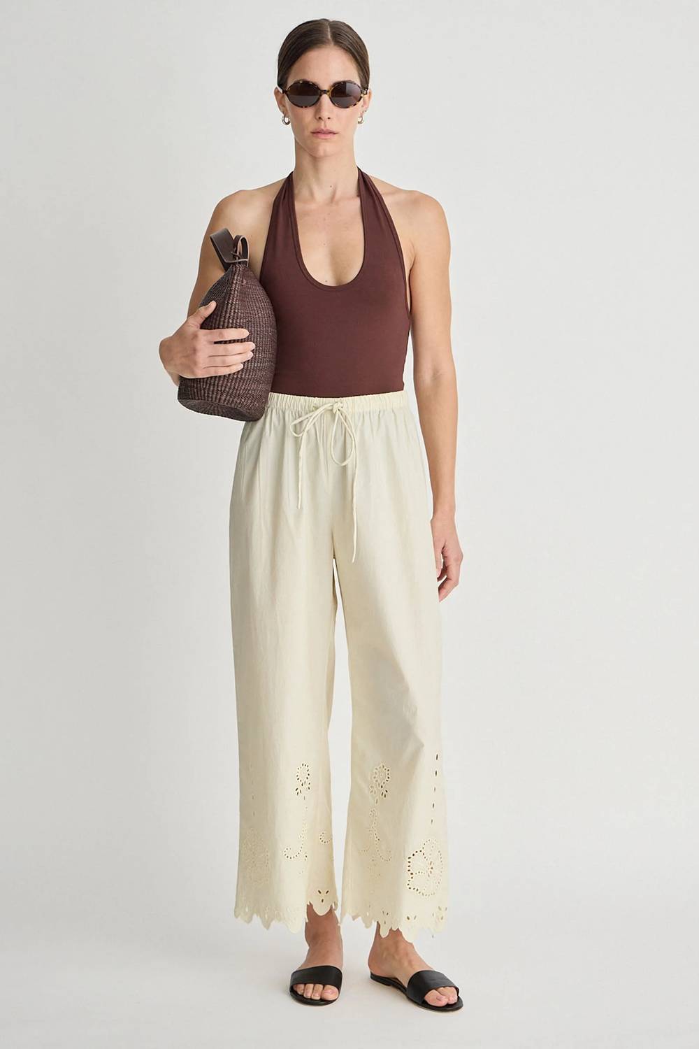 Apiece Apart - Embroidered Kari Pull on Pant
