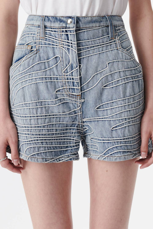 Iro - High Rise Viny Shorts