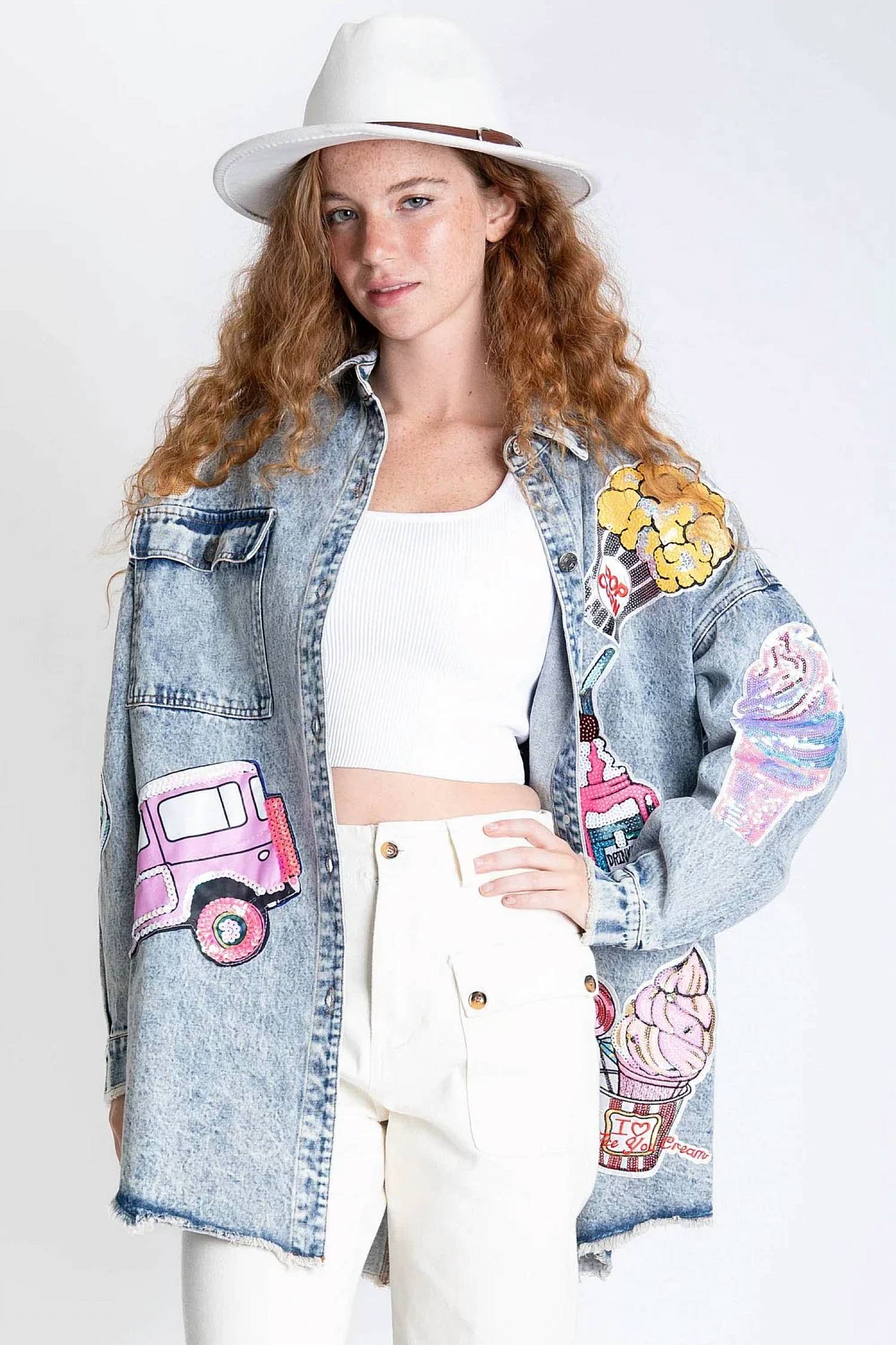 Blue Velvet - Making Memories Denim Shacket