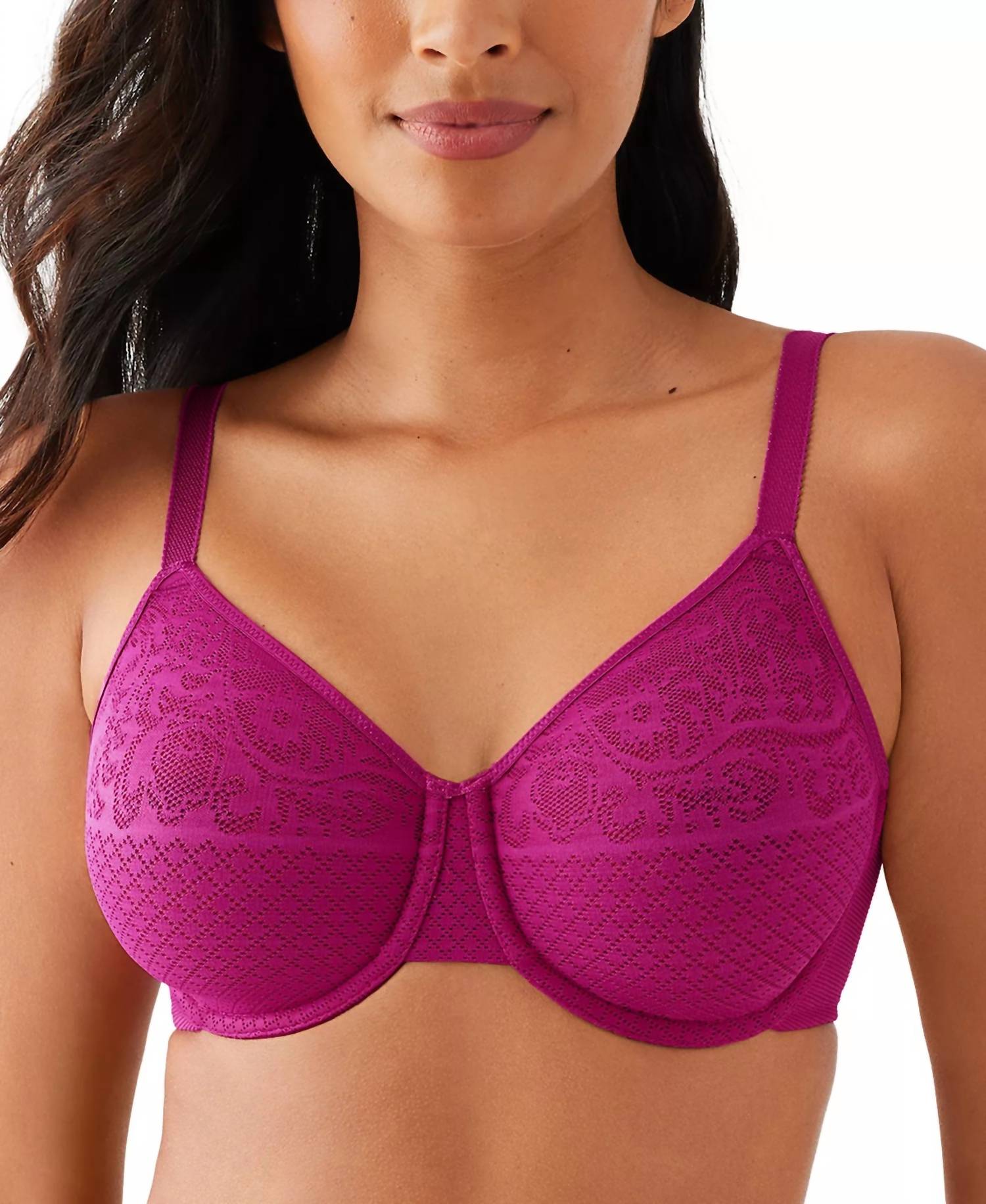 Wacoal Visual Effects Underwire Minimizer Bra - Cup C in hot pink - women's intimate