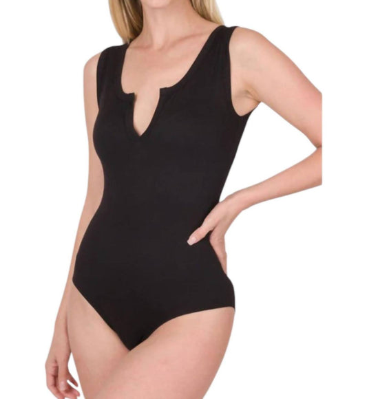 Zenana - Seamless V-cut Bodysuit