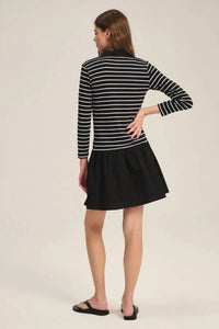 Velvet By Graham & Spencer - Sinead Stripe Mini Dress