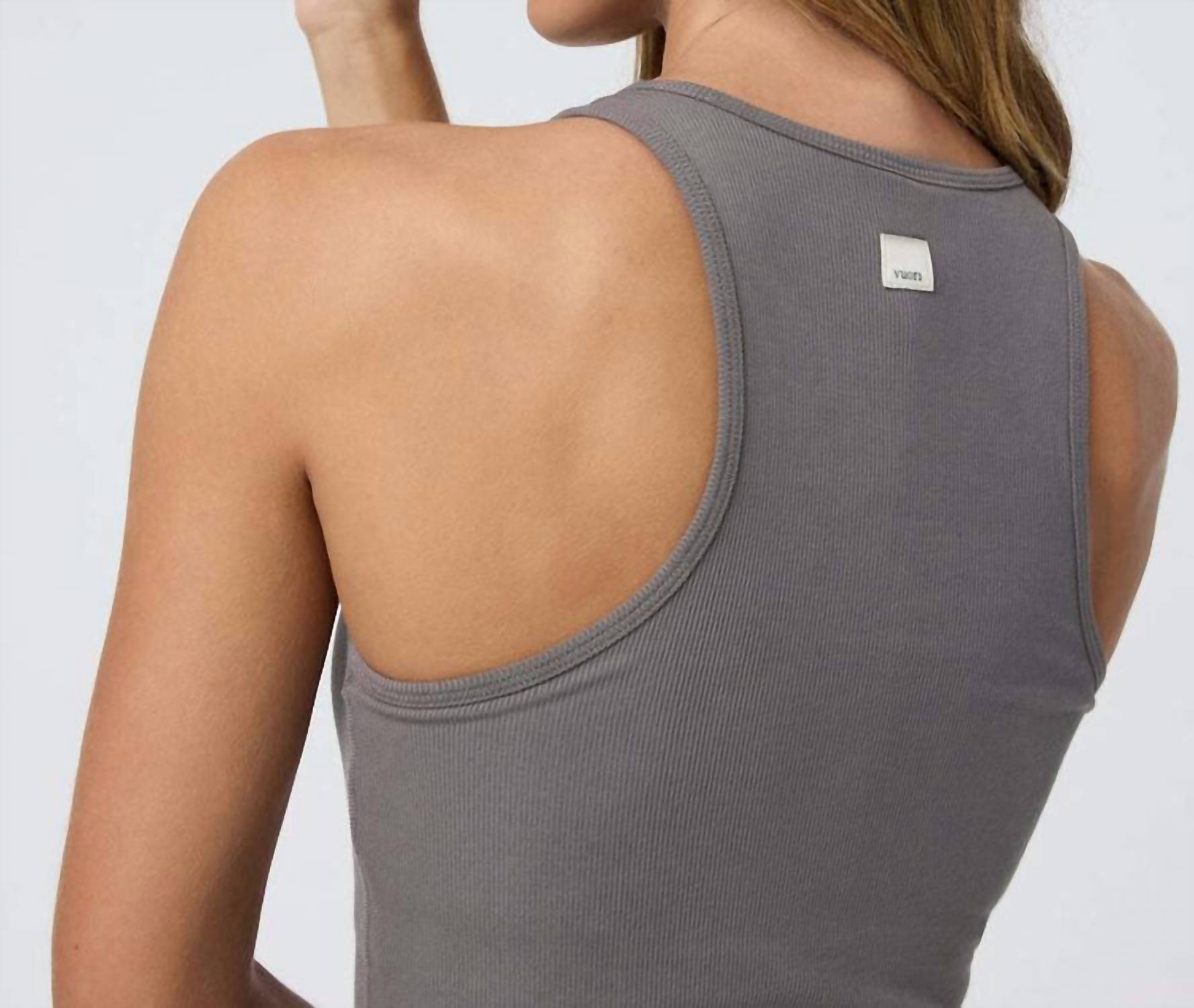 Vuori Pose Plyo Tank Top in chia - women's tank top - alternate view