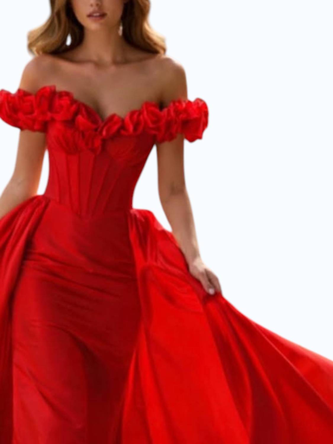 Sherri Hill - Off Shoulder Corset Gown