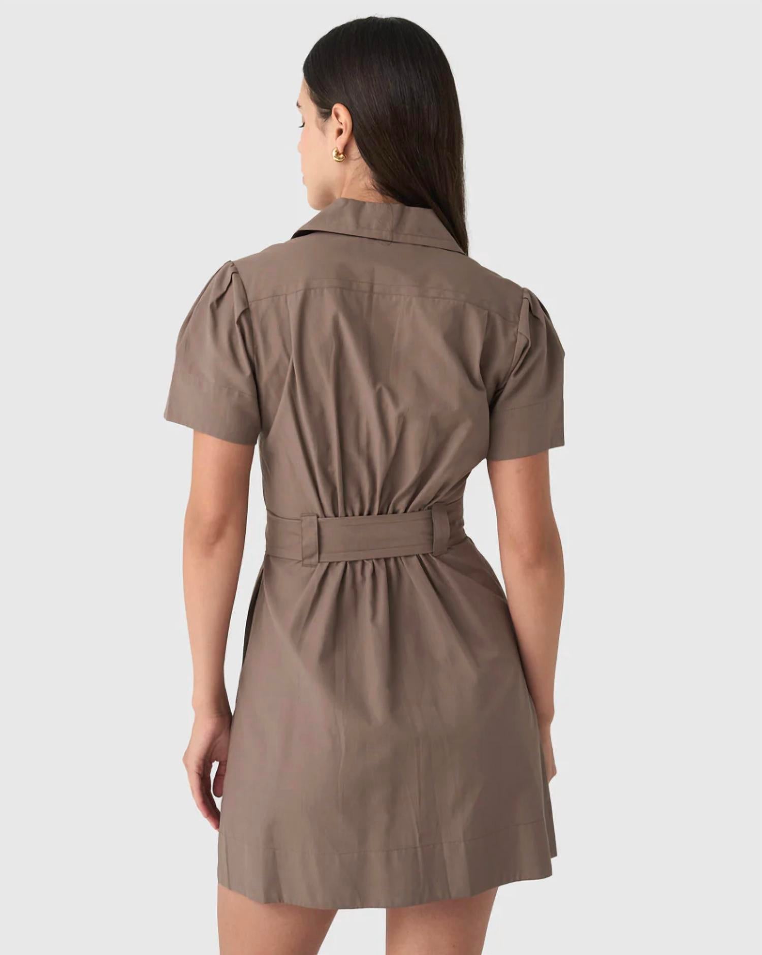 Brochu Walker Monaco Dress in terra - women's dress - alternate view