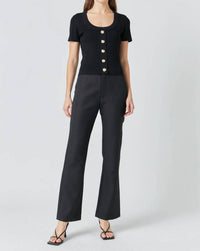 Endless Rose - Shank Button Knit Top